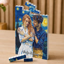 Custom Photo,Art Design,Gift For Couples,Top Market,Romantic,Photo - Starry Night  - Custom Photo Starry Night Romantic Couple Anniversary - Personalized Building Brick Blocks