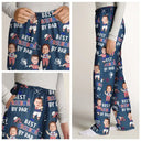 Golf,Gift For Father,Gift For Grandpa,Gift For Mother,Gift For Grandma,Happy,Independence Day,Non-Eng,Photo,Icon,Humorous - Custom Photo Stars & Stripes Best Dad Grandpa By Par - Personalized Pajama Pants