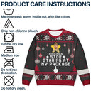Funny,Christmas,Custom Photo - Custom Photo Stop Staring At My Package - Personalized Unisex Ugly Sweater
