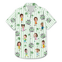 Custom Photo, Summer, Gift For Mother, Gift For Children, Adorable, Cut-Face Photo - Custom Photo Strip Pattern Adorable Best Mom Best Dad Ever - Personalized Hawaiian Shirt