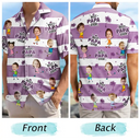 Custom Photo, Summer, Gift For Mother, Gift For Children, Adorable, Cut-Face Photo - Custom Photo Strip Pattern Adorable Best Mom Best Dad Ever - Personalized Hawaiian Shirt