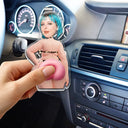 Custom Photo,Gift For Men,Gift For Yourself,Humorous,Cut-Face Photo - Custom Photo Summer Calling Booty - Personalized Squishy Acrylic Car Visor Clip