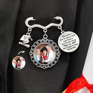 Graduation, Gift For Daughter, Gift For Son, Gift For Grandkids, Gift For Yourself, Love - Custom Photo Take Pride In How Far You've Come - Personalized Graduation Tassel Pin