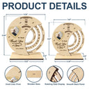 Custom Photo Thank You Teacher For Shaping Little Minds - Personalized Spinning Perpetual Desk Calendar