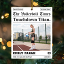 Gift For Kids, Gift For Grandkids, Baseball, Happy, Custom Photo, Christmas - Custom Photo The Baseball Times - Personalized Custom Shaped Acrylic Ornament