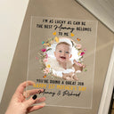 Custom Photo The Best Mommy Belongs To Me - Personalized Vertical Rectangle Acrylic Plaque