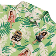 Gift For Yourself,Gift For Men,Gift For Husband,Gift For Grandpa,Gift For Father,Funny,Summer,Custom Photo - Custom Photo The Coolest Pop - Personalized Hawaiian Shirt