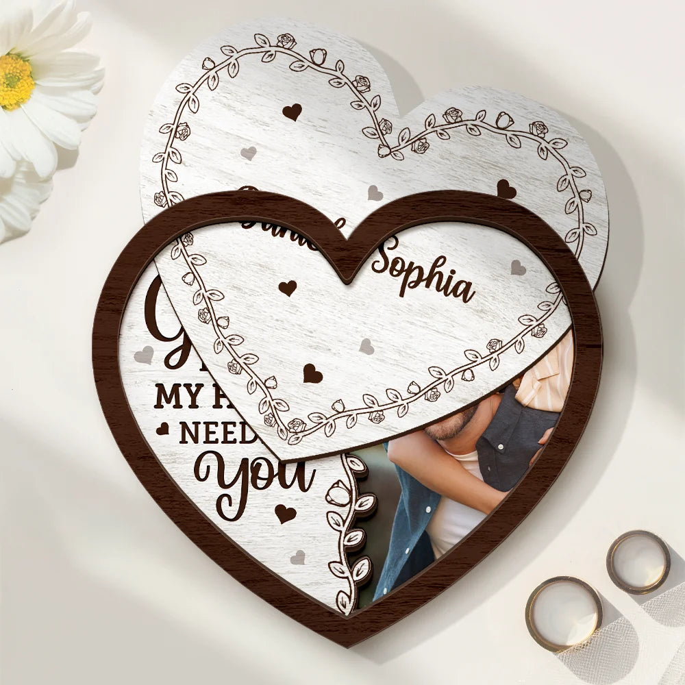 Gift For Husband, Gift For Wife, Gift For Boyfriend, Gift For Girlfriend, Custom Photo, Love, Gift For Couples - Custom Photo The Date We Became Mr. & Mrs. - Personalized 2-Layered Wooden Ring Dish