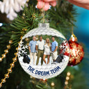 Christmas,Golf,Gift For Bestie,Happy - Custom Photo The Dream Golf Team - Personalized Custom Shaped Acrylic Ornament