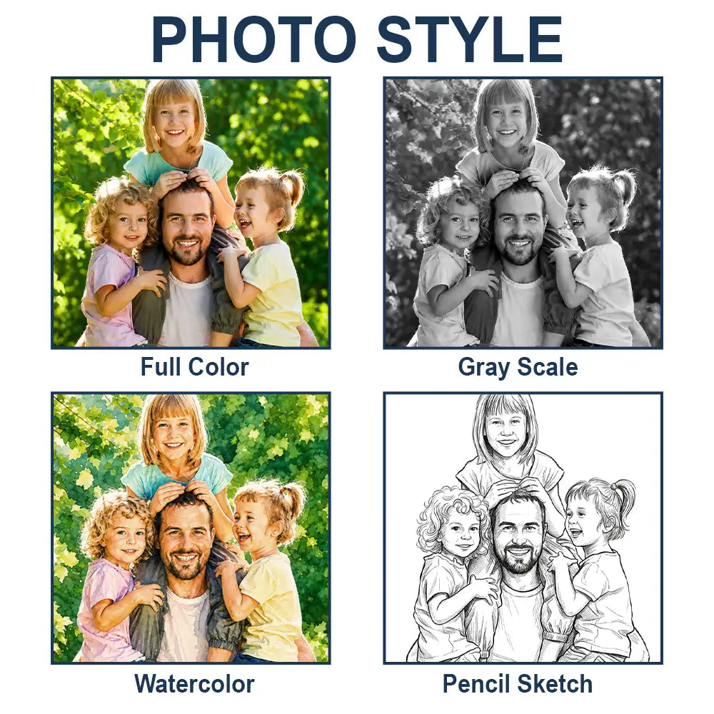Gift For Father, Custom Photo, Top Market, Non-Eng, Photo, Grateful - Custom Photo The Father's Day Times - Personalized Custom Shaped Car Visor Clip - Pack