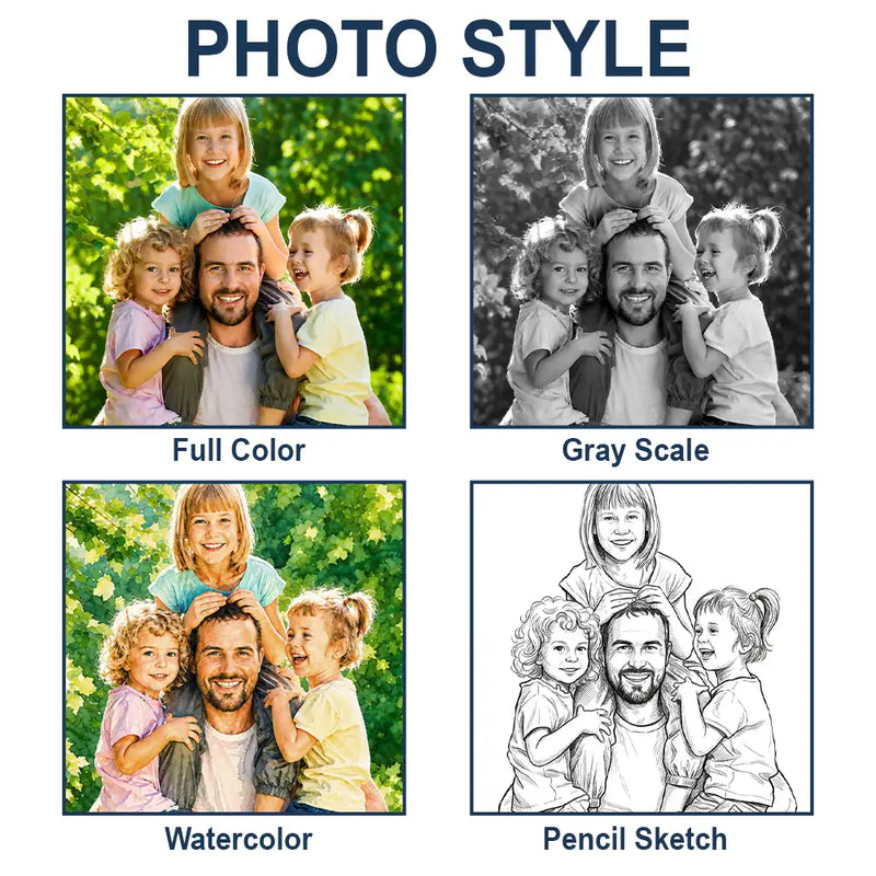 Gift For Father, Custom Photo, Top Market, Non-Eng, Photo, Grateful - Custom Photo The Father's Day Times - Personalized Custom Shaped Car Visor Clip - Pack