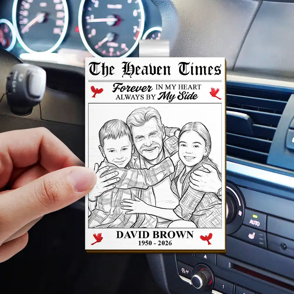 Custom Photo,Photo,Sympathetic - Custom Photo The Heaven Times - Personalized Custom Shaped Car Visor Clip