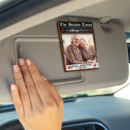 Custom Photo,Photo,Sympathetic - Custom Photo The Heaven Times - Personalized Custom Shaped Car Visor Clip