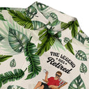 Beach, Summer, Poolside, Retirement, Gift For Women, Gift For Yourself, Gift For Wife, Funny - The Legend Has Retired - Personalized Hawaiian Shirt