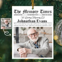 Memorial,Christmas,Family,Parents,Gift For Grandparents,Sad,Custom Photo - Custom Photo The Memory Times - Personalized Custom Shaped Acrylic Ornament