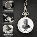 Custom Photo,Memorial,Family,Sad - Custom Photo The Moment Your Heart Stopped Mine Changed Forever - Personalized Pocket Watch