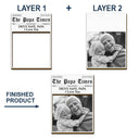 Custom Photo,Photo,Grateful - Custom Photo The Papa Times - Personalized Custom Shaped Car Visor Clip