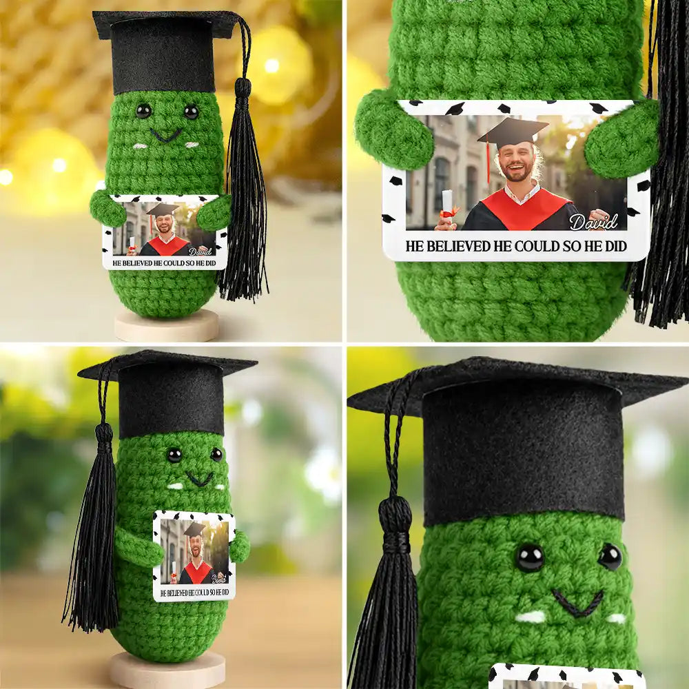 Graduation, Gift For Women, Gift For Men, Gift For Daughter, Gift For Son, Gift For Bestie, Happy, Funny - Custom Photo The Tassel Was Worth The Hassle - Personalized Doll Crochet With Custom Card