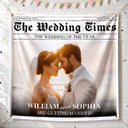 Custom Photo,Romantic,Gift For Couples,Wedding,Upload Full Photo - Custom Photo The Wedding Times - Personalized Backdrop