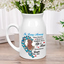 Memorial, Custom Photo, Sad - Custom Photo These Flowers Bloom As A Symbol - Personalized Ceramic Flower Vase