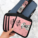 Pet Lovers, Custom Photo, Happy, Travel, Dog Lovers, Cat Lovers - Custom Photo This Belongs To My Mom - Personalized Luggage Handle Wrap