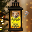 Memorial, Sad, Family, Parents, Gift For Grandparents - Custom Photo This Candle Burns In Loving Memory - Personalized LED Candle Lantern