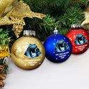 Christmas,New baby,New Dad,New Mom - Custom Photo This Christmas I'll Be Snuggled Up Newborn Baby - Personalized Ball Ornament