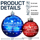 Christmas,New baby,New Dad,New Mom - Custom Photo This Christmas I'll Be Snuggled Up Newborn Baby - Personalized Ball Ornament