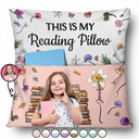 Custom Photo,Reading,Gift For Yourself,Happy - Custom Photo This Is My Reading Pillow - Personalized Pocket Pillow