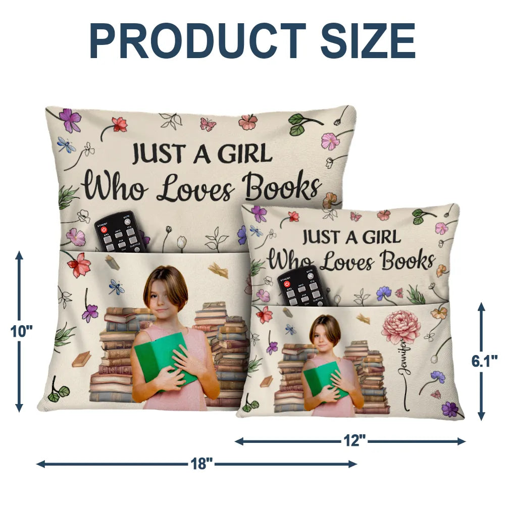 Custom Photo,Reading,Gift For Yourself,Happy - Custom Photo This Is My Reading Pillow - Personalized Pocket Pillow
