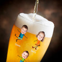 Gift For Father, Custom Photo, Funny - Custom Photo To Dad From The Reason You Drink - Personalized Pilsner Glass