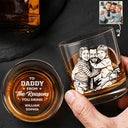 Custom Photo To Dad From The Reason You Drink Funny - Personalized Engraved Whiskey Glass