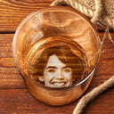 Gift For Father,Gift For Husband,Happy - Custom Photo To The Best Dad Coolest Husband Ever - Personalized Engraved Whiskey Glass