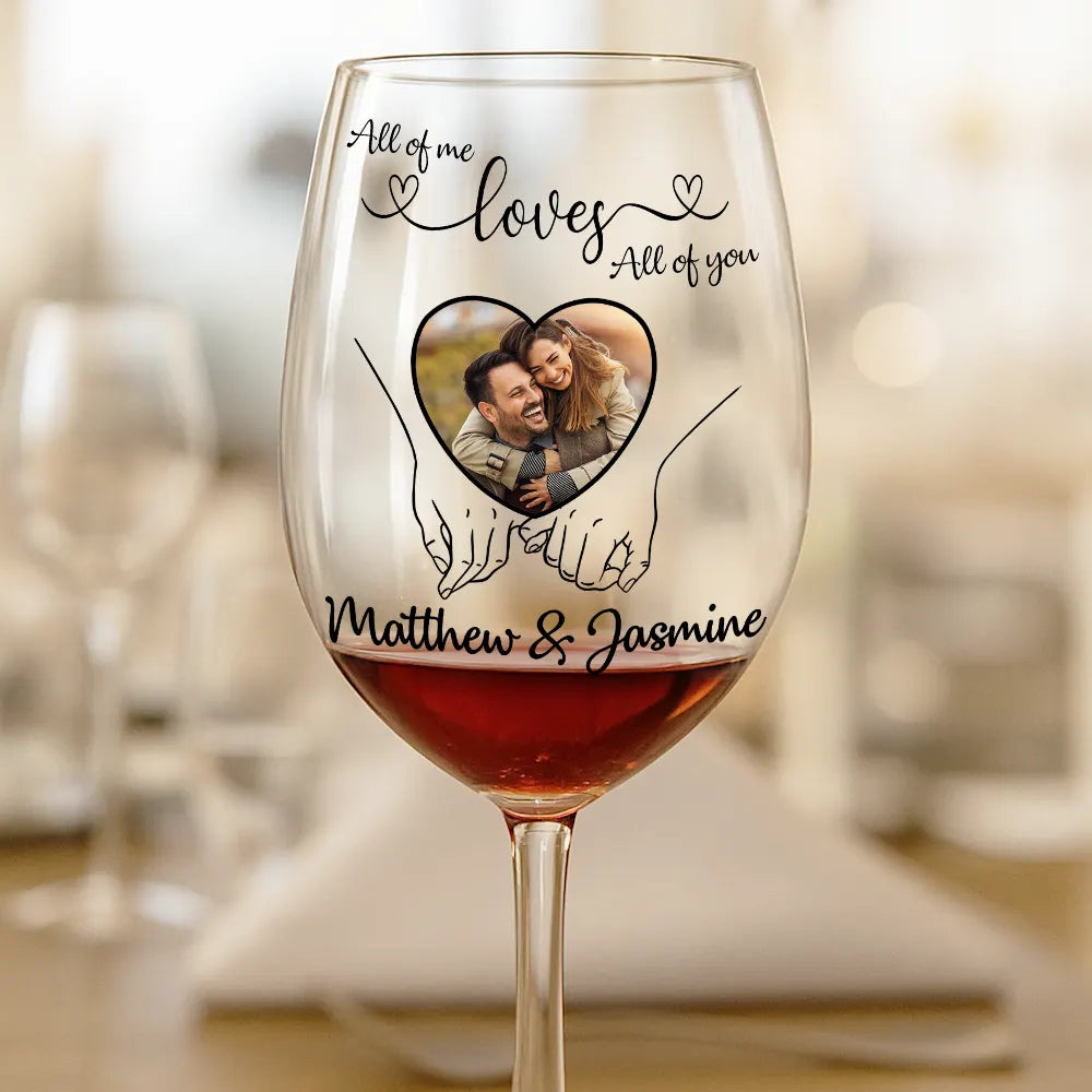 Gift For Couples, Gift For Husband, Gift For Wife, Love, Custom Photo - Custom Photo Together Since - Personalized Wine Glass