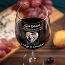 Gift For Couples, Gift For Husband, Gift For Wife, Love, Custom Photo - Custom Photo Together Since - Personalized Wine Glass