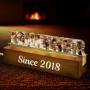Gift For Couples, Love, Happy, Custom Photo - Custom Photo Together Since Year Couple Anniversary - Personalized Custom Shaped LED Light