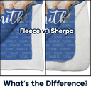 Family,Custom Photo,Happy - Custom Photo Together We Make A Family Custom Name - Personalized Fleece Blanket, Sherpa Blanket