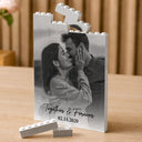 Custom Photo, Anniversary, Gift For Couples, Romantic, Dynamic Photo - Custom Photo Together & Forever Couple - Personalized Building Brick Blocks