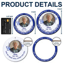 Family,Parents,Gift For Grandparents,Christmas,Sad,Custom Photo - Custom Photo Toile Memorial Bird My Mind Still Talks To You - Personalized 2-Layered Wooden Ornament