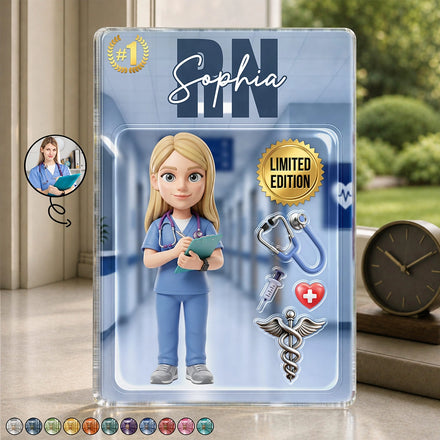 Custom Photo Toybox Figure Nurse Limited Edition - Personalized Custom Shaped Acrylic Plaque