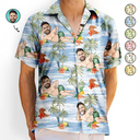 Gift For Yourself,Gift For Women,Gift For Men,Beach,Summer,Funny - Custom Photo Tropical Sexy Pose - Personalized Hawaiian Shirt