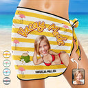 Gift For Yourself,Gift For Women,Summer,Happy,Beach - Custom Photo Vacay Mode - Personalized Short Sarong Swimwear Cover Ups