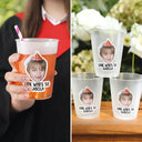 Gift For Women,Gift For Men,Gift For Yourself,Funny - Custom Photo Vintage Birthday Funny Face - Personalized Frosted Cups