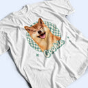 Dog Dad,Dog Lovers,Pet Lovers,Happy,Dog Mom - Custom Photo Vintage Dog Cat Pet - Personalized T Shirt