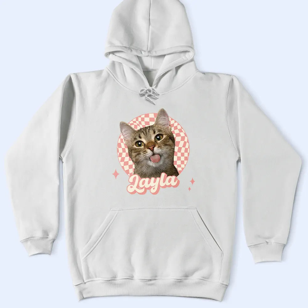 Dog Dad,Dog Lovers,Pet Lovers,Happy,Dog Mom - Custom Photo Vintage Dog Cat Pet - Personalized T Shirt