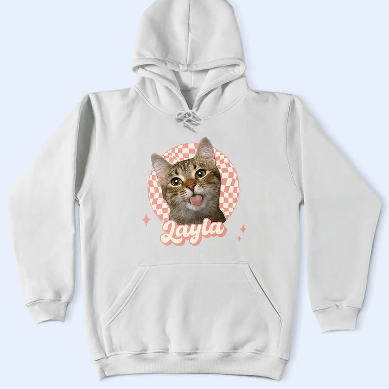 Dog Dad,Dog Lovers,Pet Lovers,Happy,Dog Mom - Custom Photo Vintage Dog Cat Pet - Personalized T Shirt