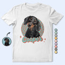Dog Dad,Dog Lovers,Pet Lovers,Happy,Dog Mom - Custom Photo Vintage Dog Cat Pet - Personalized T Shirt