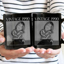Gift For Mother,Gift For Grandma,Gift For Father,Gift For Grandpa,Love,Custom Photo - Custom Photo Vintage Image And Year - Personalized Mug