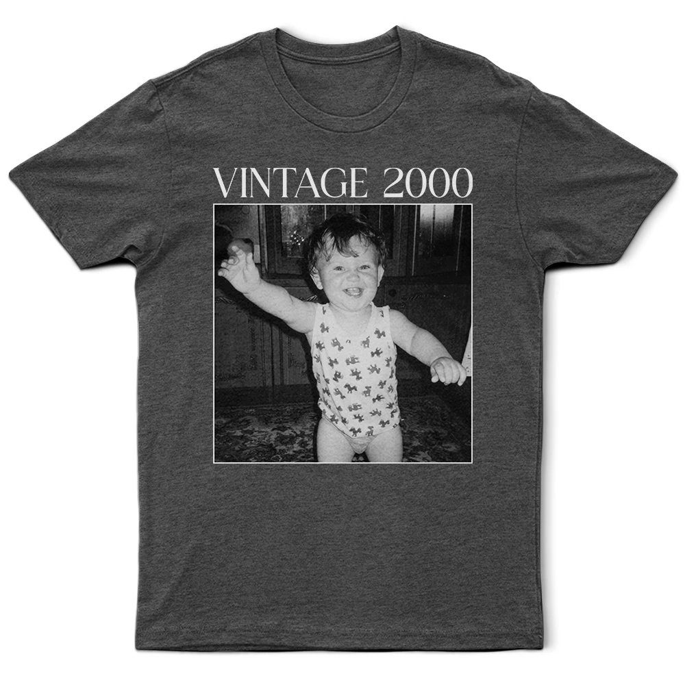 Custom Photo Vintage Image And Year - Personalized T Shirt