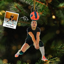 Gift For Yourself,Gift For Women,Gift For Men,Happy,Christmas,Custom Photo,Photo Hobby Ornament - Custom Photo Volleyball Player Team - Personalized Acrylic Photo Ornament